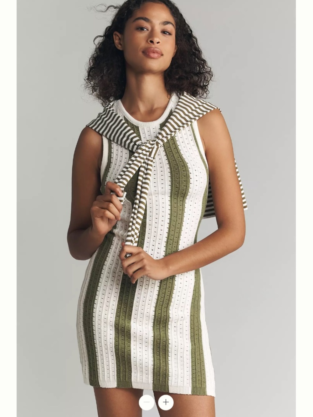 Anthropologie Daily Practice Striped Knit Mini Dress